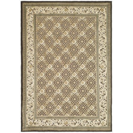 SAFAVIEH 8 x 11 ft. 2 in. Large Rectangle Paradise Dark Brown Traditional Rug PAR04-303-8